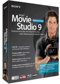 Sony Creative Software Vegas Movie Studio 9 Platinum Pro Pack 9 Win XP/Vista CD