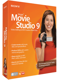 Sony Creative Software Vegas Movie Studio 9 9 Win XP/Vista CD
