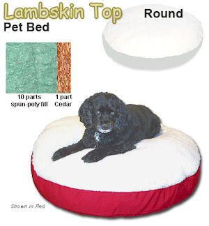 Essential Pet Products Sn-91148 Round Dog Bed- Small Sherpa Top- Bubbles Print