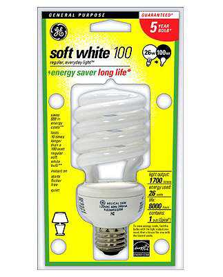 Ge Lighting 15517/74202 Softwhite Spiral 100 Watt Light Bulbs Pack of 10