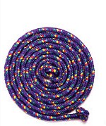 Just Jump It C16PR Purple Confetti Jump Rope - 16 Feet