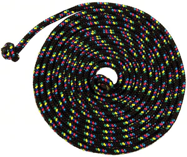 Just Jump It C8BK Black Confetti Jump Rope - 8 Feet