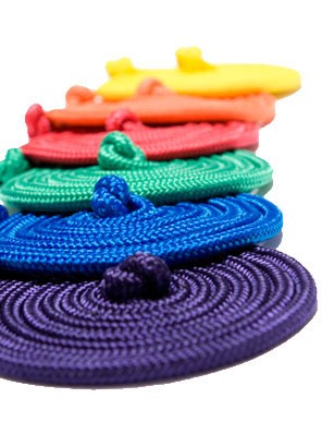 Just Jump It R16YL Yellow Rainbow Jump Rope - 16 Feet