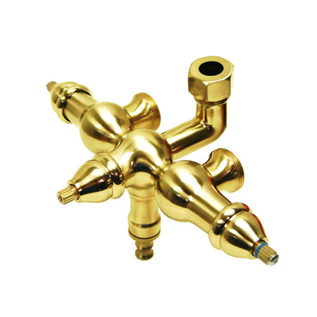 Abt400-2 Down Spout Faucet Body Only - Polished Brass Finish