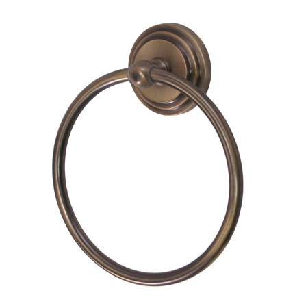 BA2714AB Milano Towel Ring Antique Brass
