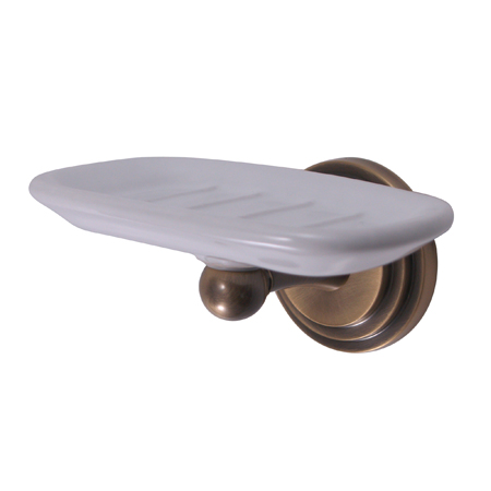 BA2715AB Milano Wall-Mount Soap Dish Antique Brass