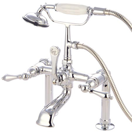 Cc104t1 Clawfoot Tub Filler With Hand Shower - Polished Chrome Finish