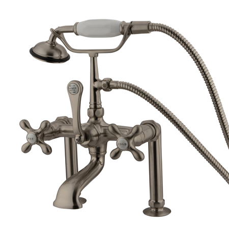 Cc109t8 Clawfoot Tub Filler With Hand Shower - Brushed Nickel Finish