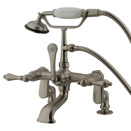 Cc651T8 Clawfoot Tub Filler With Hand Shower - Brushed Nickel Finish