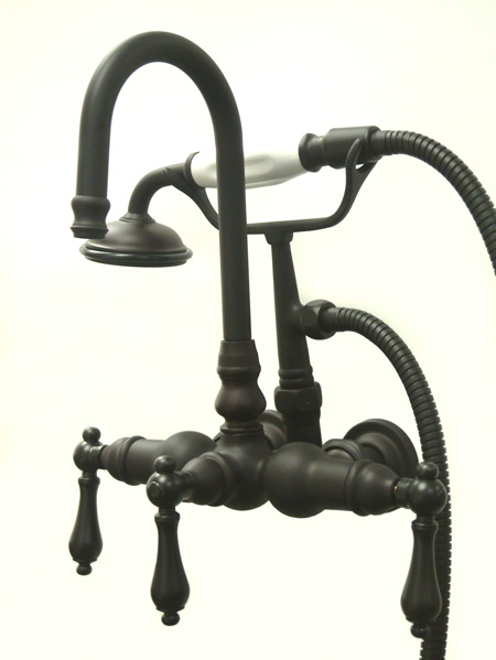 Cc7T5 Clawfoot Tub Filler With Hand Shower - Oil Rubbed Bronze Finish