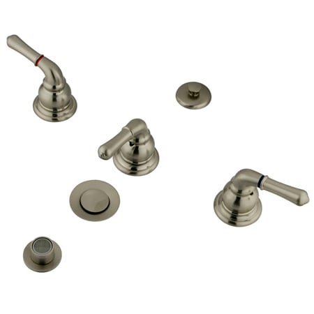 Kb328 Bidet Faucet- Lever Handle - Satin Nickel Finish