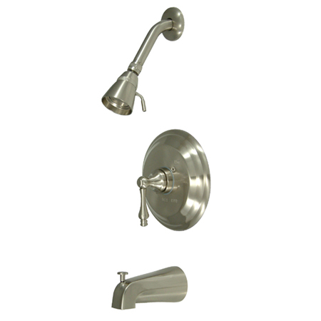 Kb3638alt Pressure Balanced Tub-shower Faucet With Solid Brass Shower Head - Satin Nickel Finish