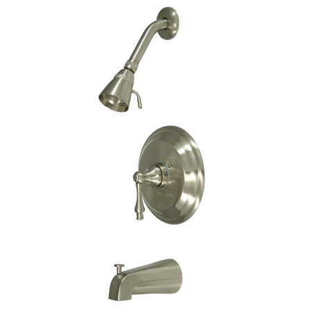 Kb3638Alt Pressure Balanced Tub-Shower Faucet With Solid Brass Shower Head - Satin Nickel Finish