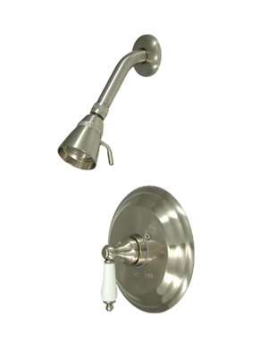 Kb3638plso Pressure Balanced Shower Faucet With Solid Brass Shower Head - Satin Nickel Finish