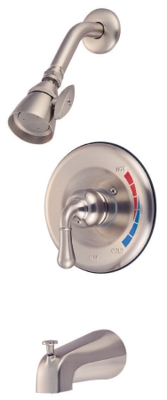Kb638T Tub-Shower Faucet Pressure Balanced With Temperature Limit Stop - Satin Nickel Finish