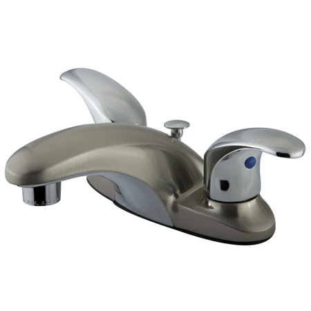 Kb6627Ll 4 Inch Centerset Lavatory Faucet - Satin Nickel Finish With Polished Chrome Accents