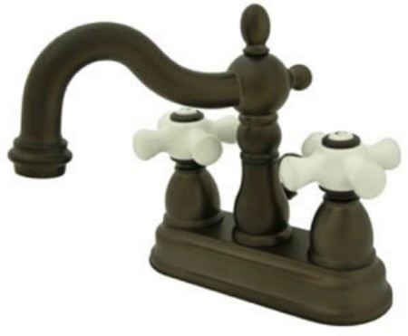Ks1605Px 4 Inch Center Set Lavatory Faucet With Brass Pop-Up - Oil Rubbed Bronze Finish