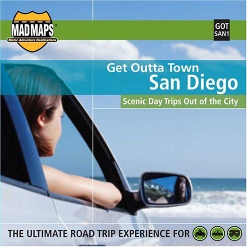 Mad 911113 Get Outta Town - San Diego Laminated Map