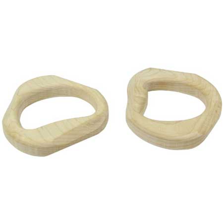 Maple Landmarks 72201 Schoolhouse Naturals Teethers- Natural Maple- Pair