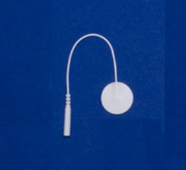 Pepin WF1 Advantrode White Foam - 1 Inch Round Prewired Electrode - 20 Packs Of 4