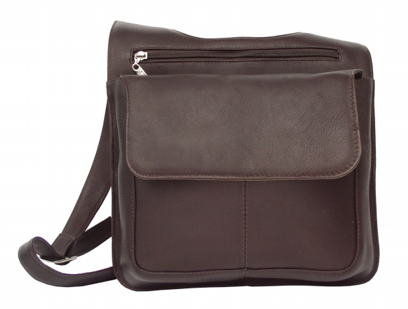 Piel 2006-CHC Chocolate Slim Line Mail Bag