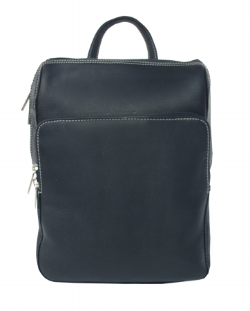 2401-blk Black Front Pocket Backpack