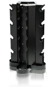 Cap Rk-17 4 Sided Dumbbell Rack- Holds 5-50- 1 Pair Eachhex-Chrome-Sdr