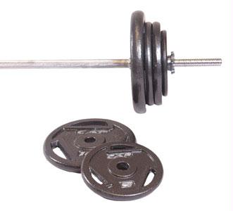 Cap Rshw-150T 1 and quot; Black 150Lb Grip Plate Set