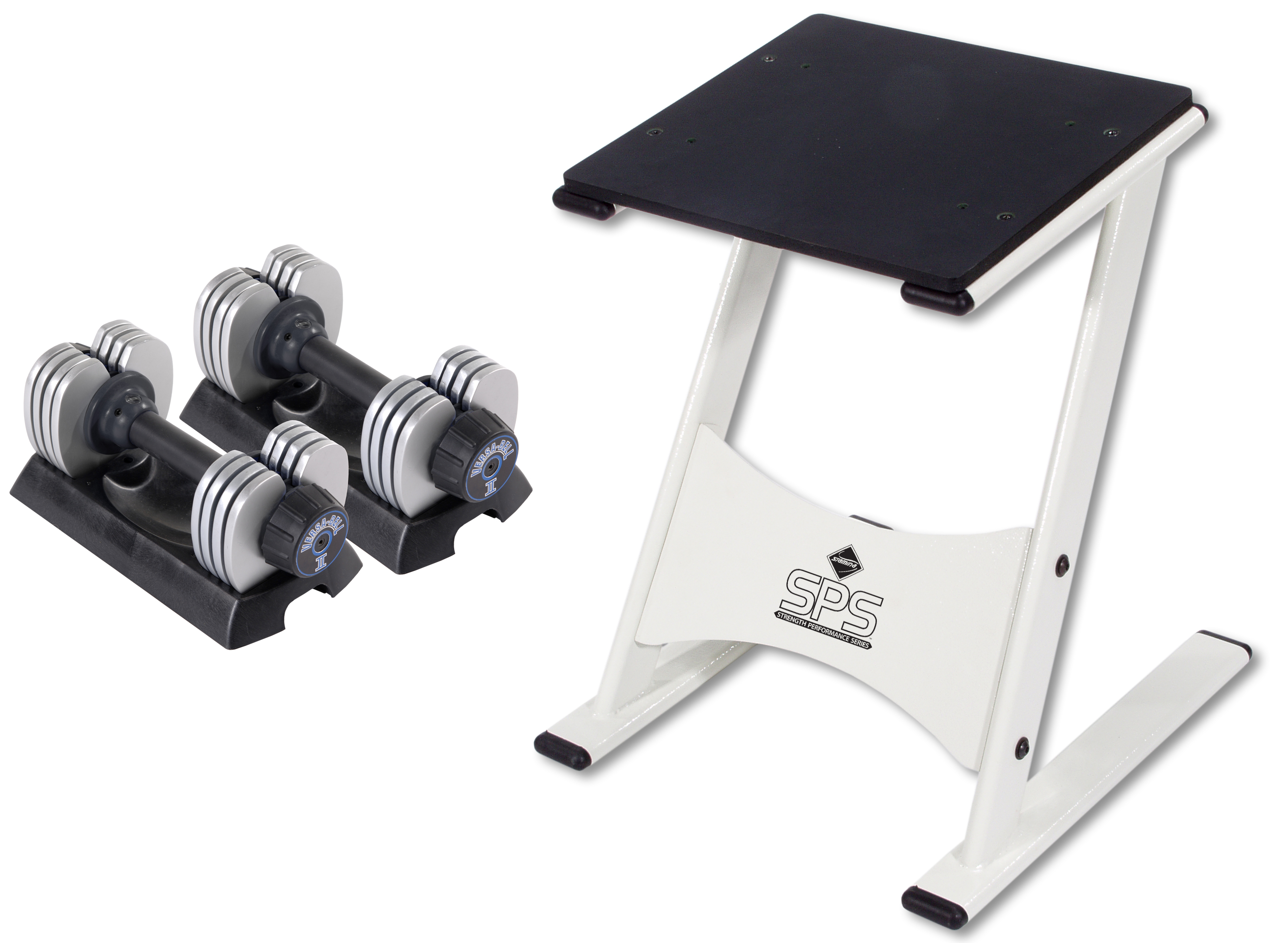 Stamina 05-2150K Versa Bell II Dumbbell Pair With Stand - 50 Pounds