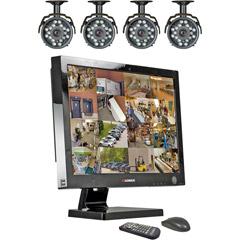 Lorex L22WD1604501 22 Inch Widescreen Surveillance System with 16Channel DVR 4 HiRes Cameras and 1000Gb Hard Driv