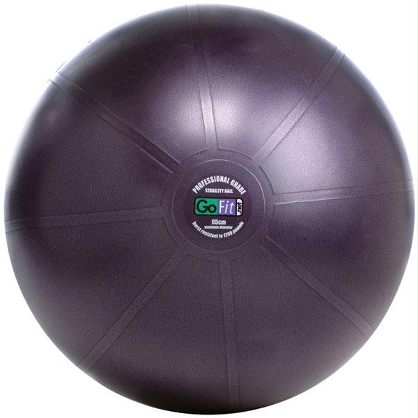 Gofit GF-65PRO Professional Stability Ball and Core Performance Training DVD - 65cm and #44; Dark Purple
