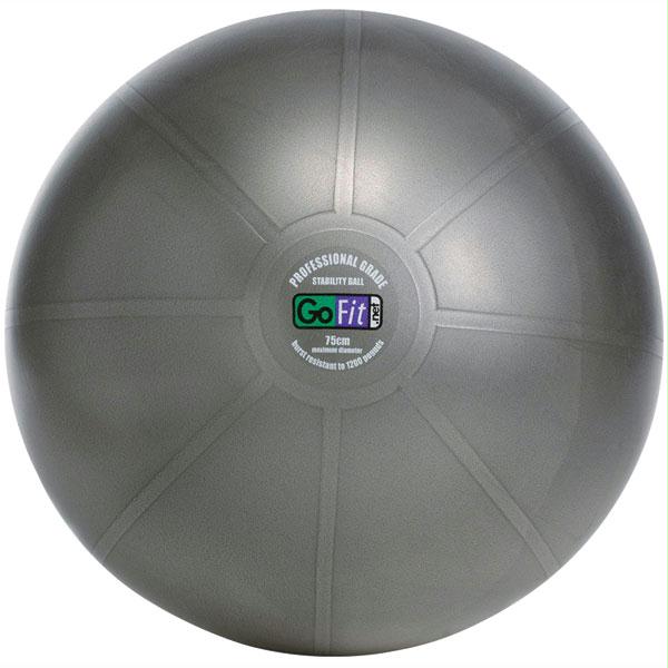 Gofit GF-75PRO Professional Stability Ball and Core Performance Training DVD - 75cm and #44; Dark Gray