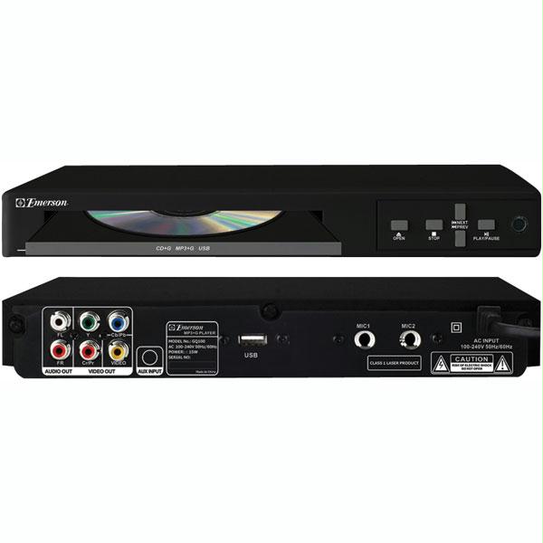 Emerson GQ100 CD+G/USB/Mp3G Karaoke Player
