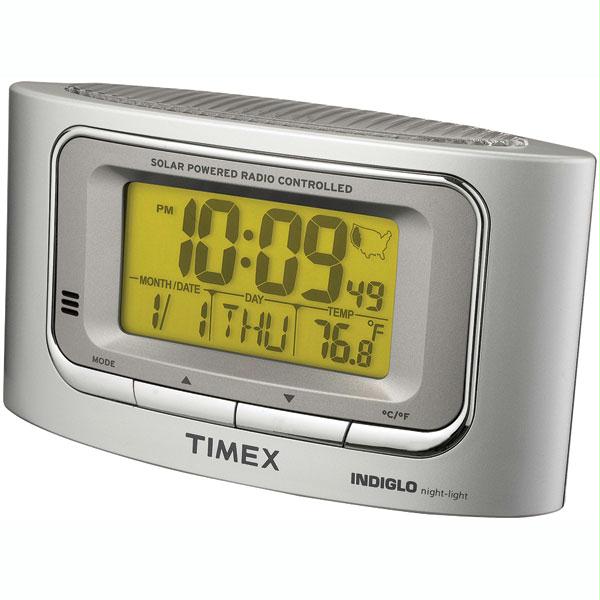 Timex T065S Solar Powered and #44; Radio Controlled Atomic Alarm Clock