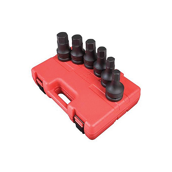 5606 6 Piece 1 Inch Drive Sae Hex Driver Impact Set