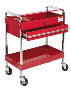 Sunex Tools 8013A Red Service Cart With Locking Lid and Drawer Sunex Tools 8013A Red Service Cart With Locking Lid and Drawer