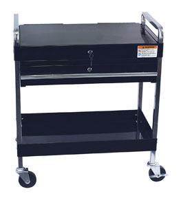 Sunex Tools 8013ABK Black Service Cart With Lid and Locking Drawer Sunex Tools 8013ABK Black Service Cart With Lid and Locking Drawer