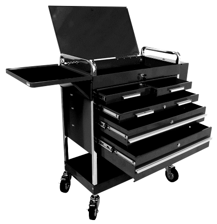 Sunex Tools 8045BK 5 Drawer Service Cart Black Sunex Tools 8045BK 5 Drawer Service Cart Black