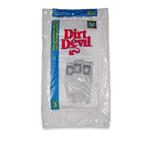 Dirt Devil 3920047001 Type U Vacuum Cleaner Bags- 3 Pack