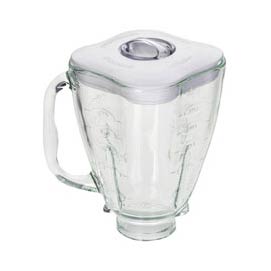 Oster 4096-009 Cube-shaped Glass Jar- 5 Cup- White Lid