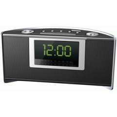 Coby CRA59BLK Digital AMFM Alarm Clock Radio With Time Projector