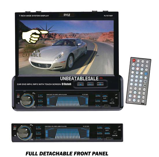 Pyle 7 Inch Detachable DVD Receiver - PLTS79BT