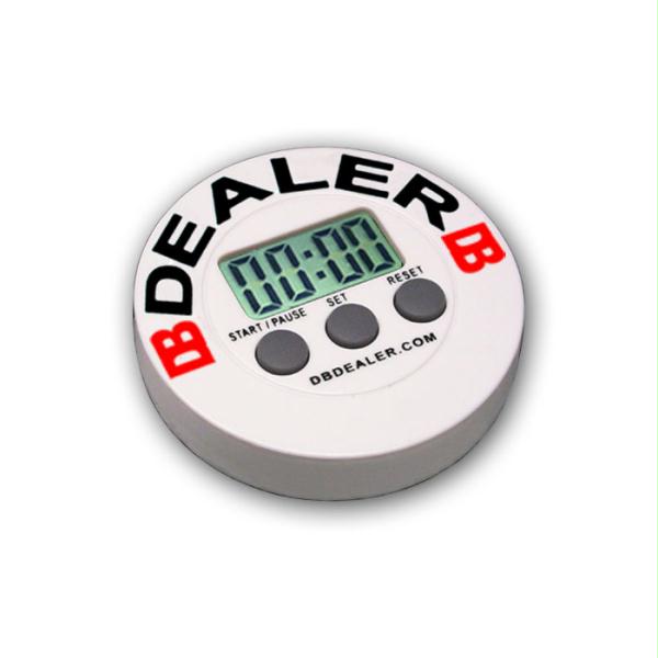 Dealer Button with Built In Digital Timer