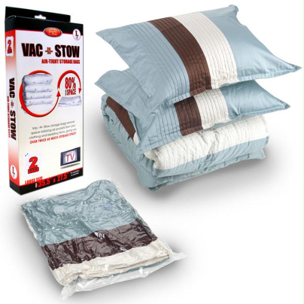 Vac -N- Stow Air-Tight Large Storage Bags 2 Pack