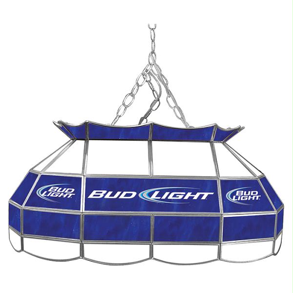 Bud Light 28 inch Stained Glass Pool Table Light Bud Light 28 inch Stained Glass Pool Table Light