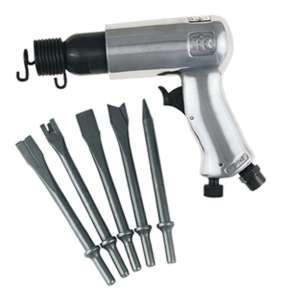 Ingersoll-Rand IR 116K Standard Duty Air Hammer with 5 Pc Chisel Set Ingersoll-Rand IR 116K Standard Duty Air Hammer with 5 Pc Chisel Set
