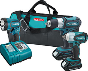 Makita Power Tools MAKLXT311H 18V LXT Lithium-Ion 3-Pc Combo Kit with .38