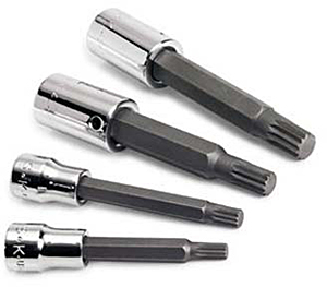 SK Hand Tool SK 19704 4 Piece .38 &.5 Drive Metric Triple Square Bit Socket Set SK Hand Tool SK 19704 4 Piece .38 &.5 Drive Metric Triple Square Bit Socket Set