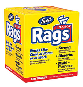 Kim75260 Rags In A Box- 200 Pack