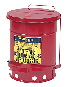 Jus09300 10 Gallon Oily Waste Can